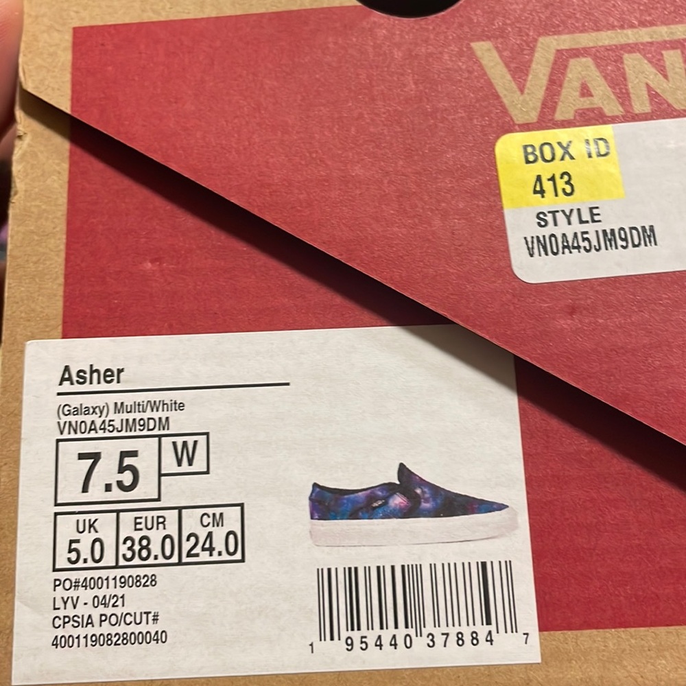 Women vans 7.5 Asher